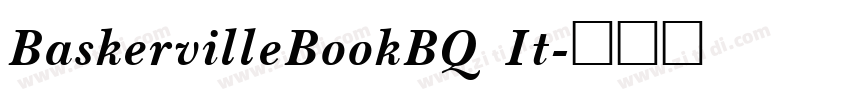 BaskervilleBookBQ It字体转换